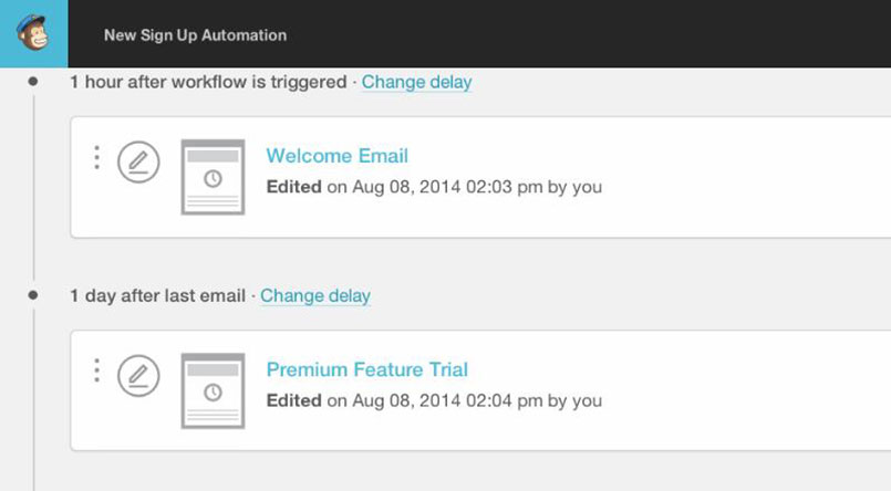 Mailchimp New Sign Up Automation